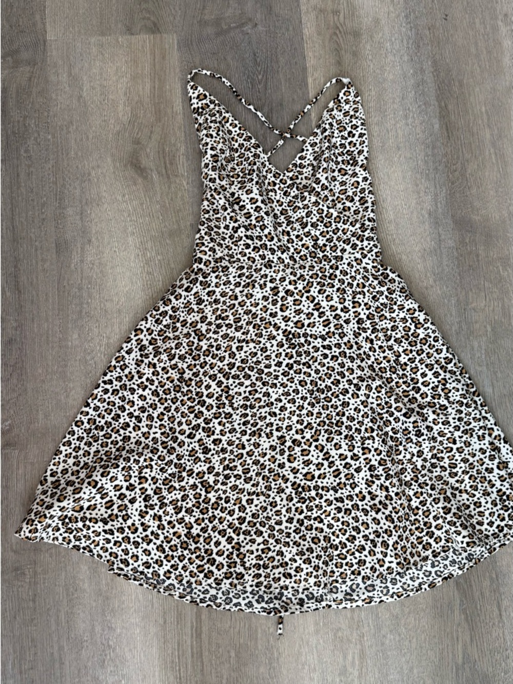 Leopard Print Strappy Sundress